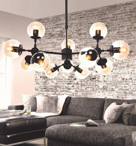 Потолочная люстра Lumina Deco Zodiak LDP 160-12 BK