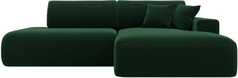 Диван угловой Лига-036 НПБ Модерн правый угол (Зеленый/Велюр) Лига Диванов арт.121410