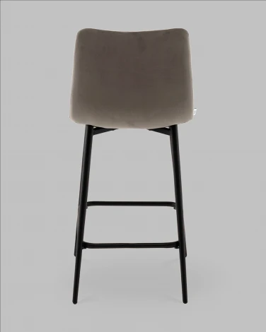 Стул полубарный Одди Diamond велюр темно-серый Stool Group арт.УТ000040901