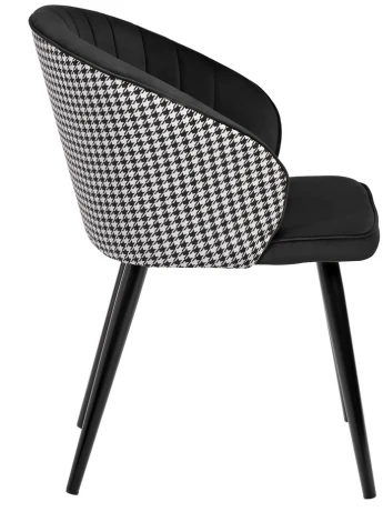 Стул Paola чёрный с жаккардом Bradex Home RF 0262