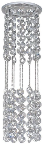 Встраиваемый светильник хрустальный Dio D'Arte Osimo Nickel GU10.5.14.8.105 N