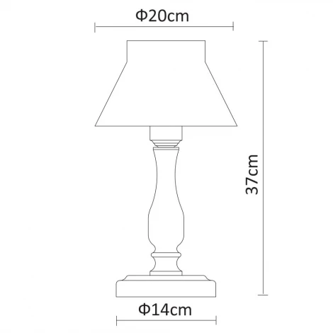 Интерьерная настольная лампа Arte Lamp Margherita A7021LT-1WH