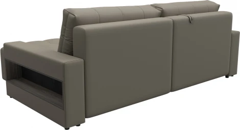 Диван угловой с полками Лига-053 НПБ Лига Диванов (Экокожа) арт.128941