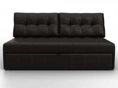 Диван прямой Лига-107 (160) (ЛДСП,Брус,Фанера,Экокожа/Коричневый) Лига Диванов 134933