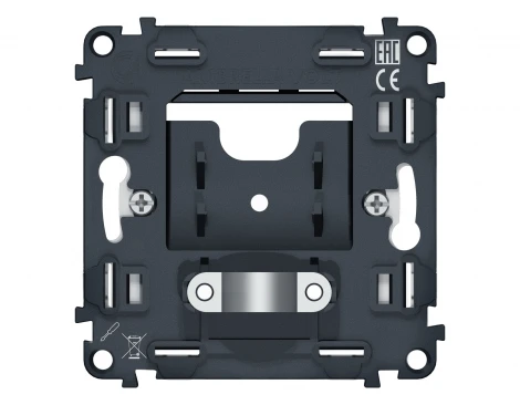 Вывод кабеля с фиксатором встраиваемый (серый) Ambrella Volt QUANT VM238
