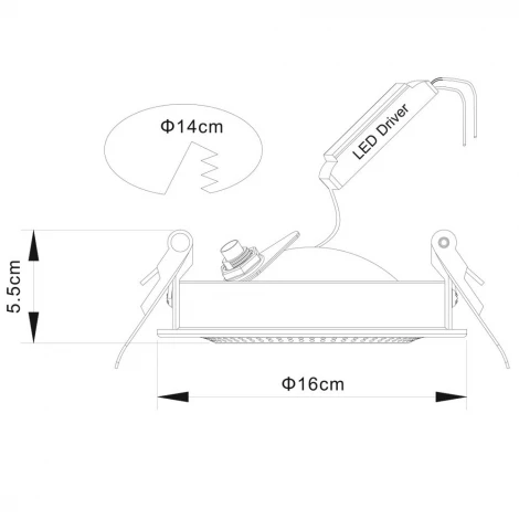 Встраиваемый точечный светильник Arte Lamp Studio A3015PL-1WH