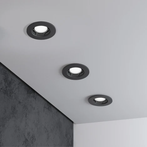 Встраиваемый светильник Elektrostandard Asimo 25009/01 GU10 чёрный (220V, круглые)