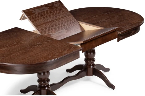 Деревянный стол Woodville Дейвер 160(220)х100 орех темный 515967