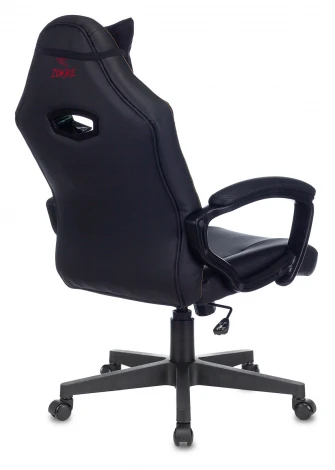 Кресло игровое Zombie HERO JOKER черный/фиолетовый эко.кожа с подголов. крестовина пластик