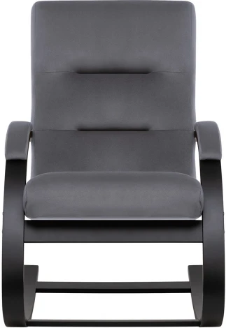 Кресло-качалка Leset Милано (Фанера,Березовый шпон,Металл,Велюр/Серый) арт.2500000189302