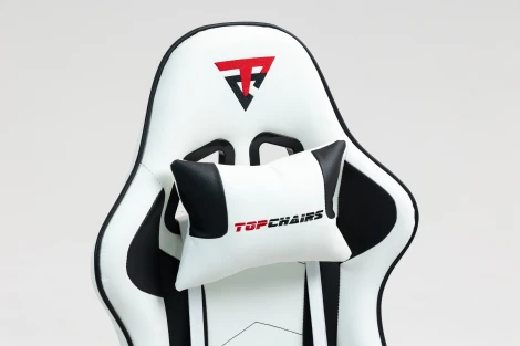 Кресло спортивное TopChairs Shadow бело-черный арт.УТ000039462