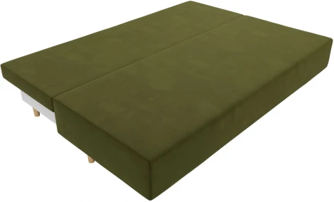 Диван прямой Лига-033 (Зеленый/Микровельвет) Лига Диванов арт.121081