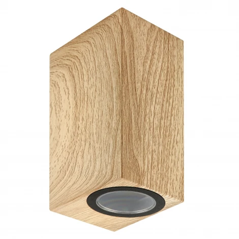 Архитектурная подсветка под две лампы GU10 сосна Uniel UUL-A01S UUL-P42A 2х6W/GU10 IP65 PINE