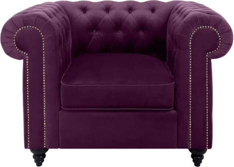 Кресло Chester Classic ОГОГО (арт.334308), (Ткань/Сиреневый)