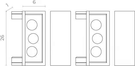 Торцевая заглушка ST Luce Skyflat ST067.409.19 Черный