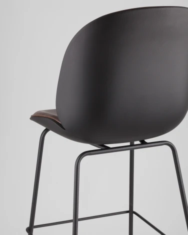 Стул барный Stool Group Beetle PU со спинкой коричневый УТ000001768