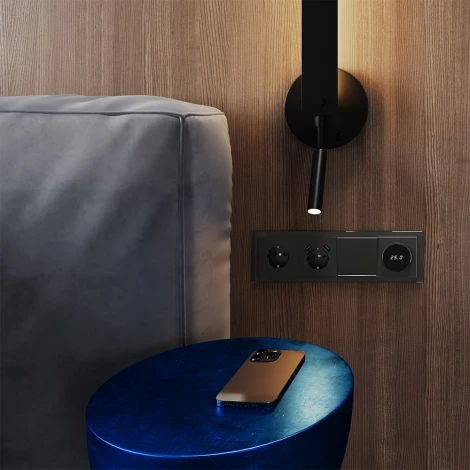 Рамка на 4 поста (титан, стекло) Voltum S70 VLS110406