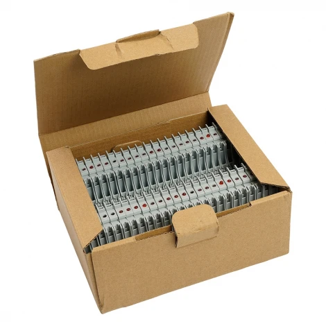 Зажим пружинный 2-х проводной проходной Stekker 50189