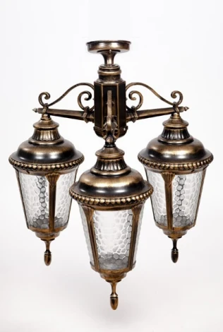 Потолочный светильник уличный Oasis Light MUNICH 2S 79750SA/3 Gb (220V, фонарь, IP44)