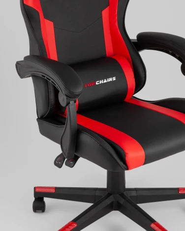 Кресло спортивное TopChairs Commander черно-красный арт.УТ000039477
