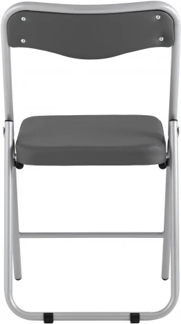 Складной стул Stool Group Джонни экокожа серый каркас металлик УТ000035368