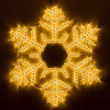 Световая фигура светодиодная ARD-SNOWFLAKE-M10-1000x900-504LED Warm (230V, 31W) (Ardecoled, IP65) 034259