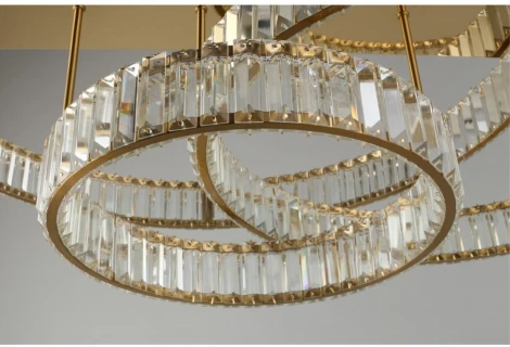 Потолочная люстра ярусная на штанге светодиодная Aployt Oriann APL.076.03.140 (220V, кольцо)