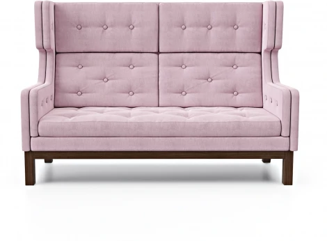 Диван Arsko Айверс Хай Орех шенилл розовый