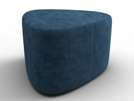 Пуф 004 (ДСП,Фанера/Пластик/Велюр/Синий) Лига Диванов 132503