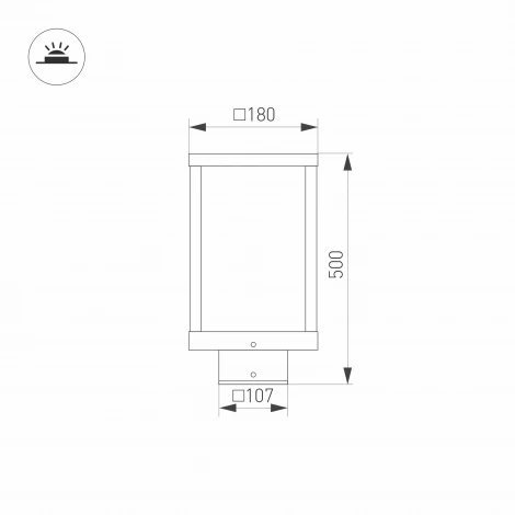 Наземный светильник Arlight LGD-Path-Cub 021800 (LED, 220V, куб, IP54)