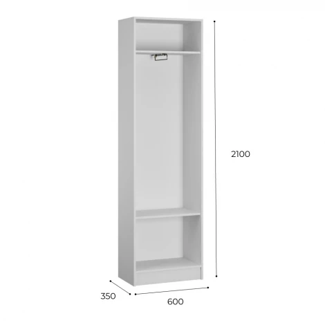 Шкаф ТЭКС Ямайка ЯПШ-1, белый