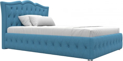 Кровать интерьерная Герда 140 (Голубой/Рогожка) Лига Диванов арт.123591