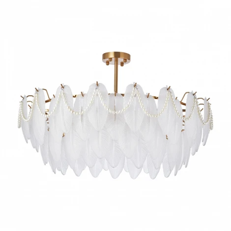 Потолочная люстра на штанге Arte Milano Rim 315008/D800 BS (220V, перо)