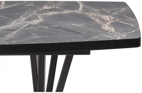 Стол на тумбе Woodville Эудес черный 528471