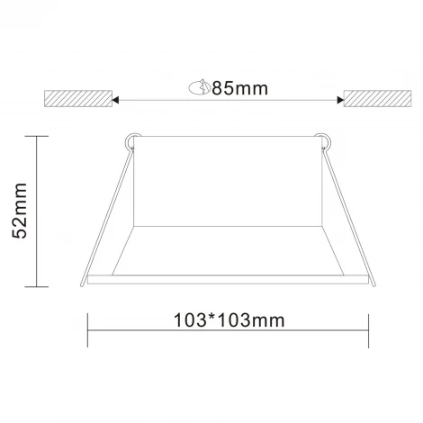 Встраиваемый точечный светильник ST Luce Grosi ST207.518.01 (220V)