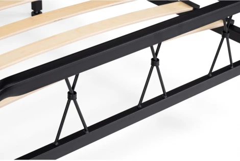 Односпальная кровать Woodville Иоханна 18 90х200 черная 511601