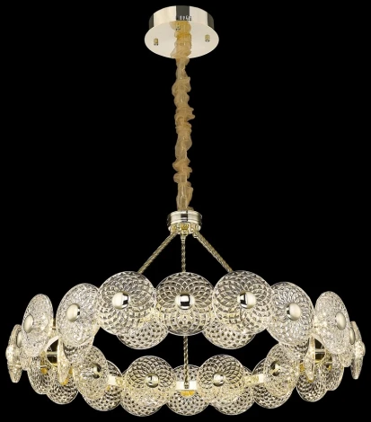 Подвесной светильник Pamela WE160.30.303 Wertmark (LED, 220V, хрусталь, на цепи, круглые)