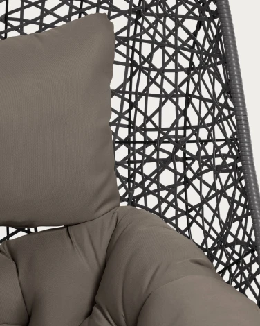 Кресло подвесное на стойке La Forma (ex Julia Grup) Florina (Серый) 156995