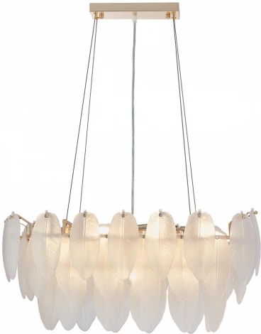 Подвесная люстра Arte Milano AM-4653 4653.L750.H240.E14.12 G (220V, на тросе, перо)