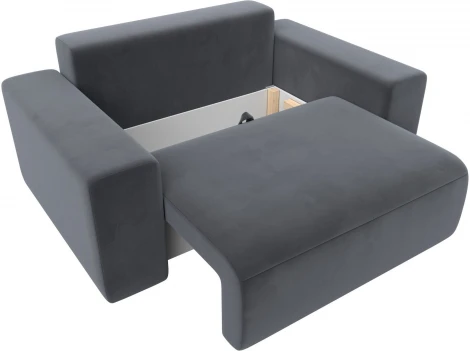 Кресло Лига-036 НПБ (Серый/Велюр) Лига Диванов арт.121293