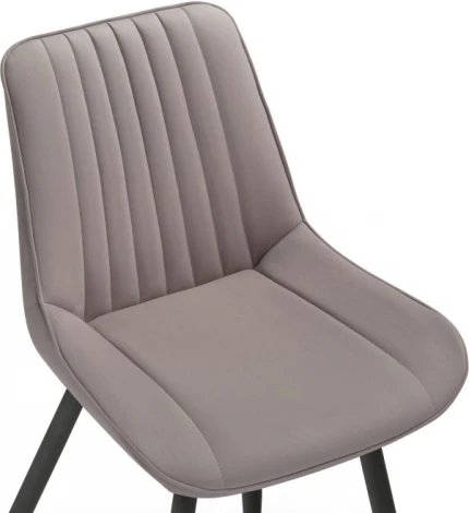 Стул на металлокаркасе Седа К крутящийся  (Седа крутящийся велюр латте / черный) Notta арт.520600