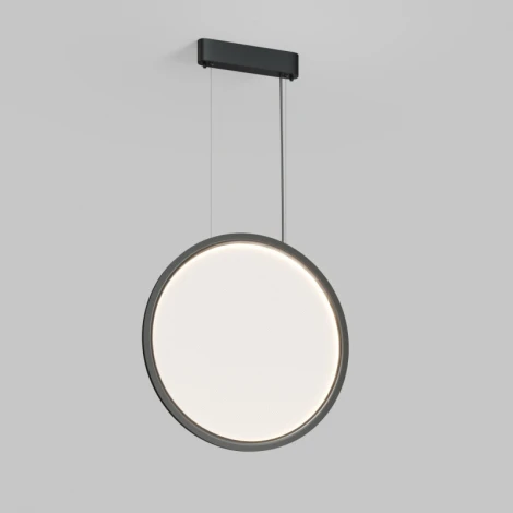 Подвесной светильник вертикальный 35 Вт, LED 2700-6000K, IP20, пульт Д/У черный, алюминий, акрил Denkirs Veil DK6607-BK