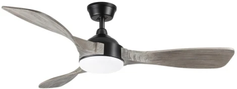 Люстра на штанге-вентилятор Sonex Storm 7702/24L черный/серое дерево LED 24Вт 3000-6000K D1320 пульт ДУ VIVA (220V, вертолет)