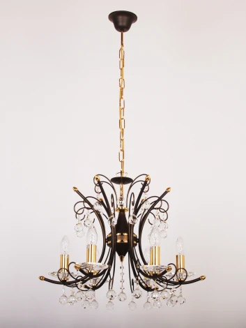 Подвесная люстра Doge Luce 159LO6FP-904 (220V, на цепи, подсвечник, свеча)