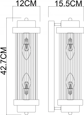 Настенный светильник Arte Lamp Hanna A1070AP-2PB (220V, круглые)
