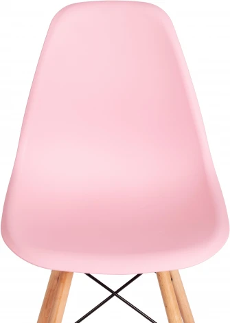 Стул CINDY (EAMES) (mod. 1801) / 1 шт. в упаковке (Дерево бук,Металл,Пластик /Светло-розовый)