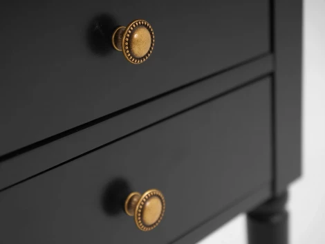 Тумба прикроватная Blues ОГОГО Обстановочка! (МДФ/Черный) арт.924560