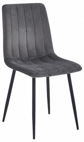 Стул Evoke Serenity Hesby (Металл/Велюр, Серый) арт.HSBI_DC103_grey