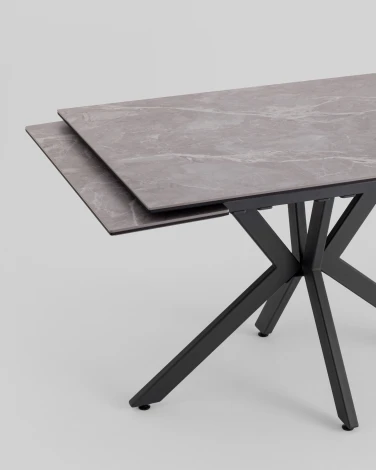 Стол Stool Group раскладной Marmer 120-180*80*76 керамика антрацит УТ000039729