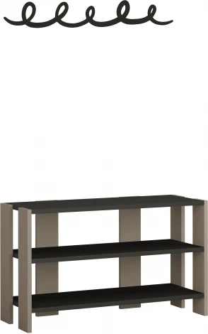 Обувница LEVE с вешалкой для одежды TONO SHOE RACK-HANGER